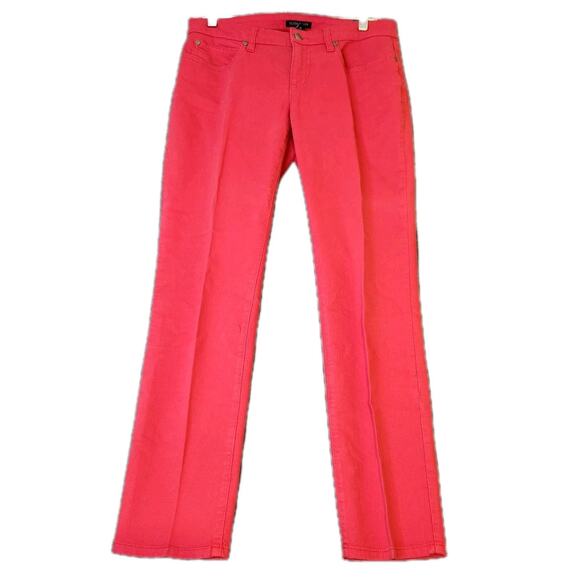 Eileen Fisher Denim - Eileen Fisher Low Rise‎ Skinny Ankle Jeans Size 4 Pink Organic Stretch Cotton